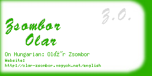 zsombor olar business card